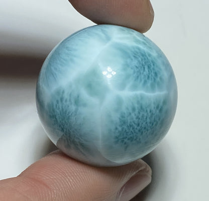 Natural Authentic Dominican Larimar Bead,Larimar Stone,Larimar Jewelry,Larimar Bead,Larimar Ball,Gift For Women,ET039