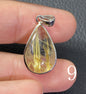 AAA+ Natural Rutilated Quartz Silver Pendant,Rutilated Quartz Stone,Crystal Pendant,Gemstone Pendant,ET0253