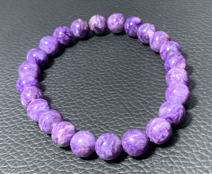 AAAA Natural Authentic Charoite Bracelet, Ultra -Powerful Bracelet,Crystal Bracelet,Gems Bracelet,8mm Bracelet ET171