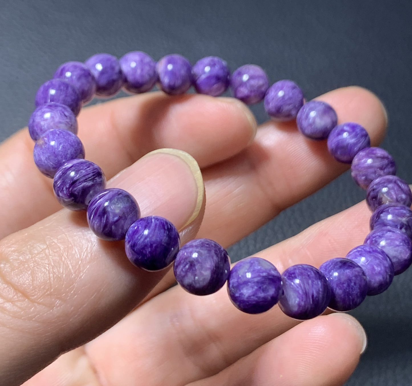 AAAA Natural Authentic Charoite Bracelet, Ultra -Powerful Bracelet,Crystal Bracelet,Gems Bracelet,8mm Bracelet ET171