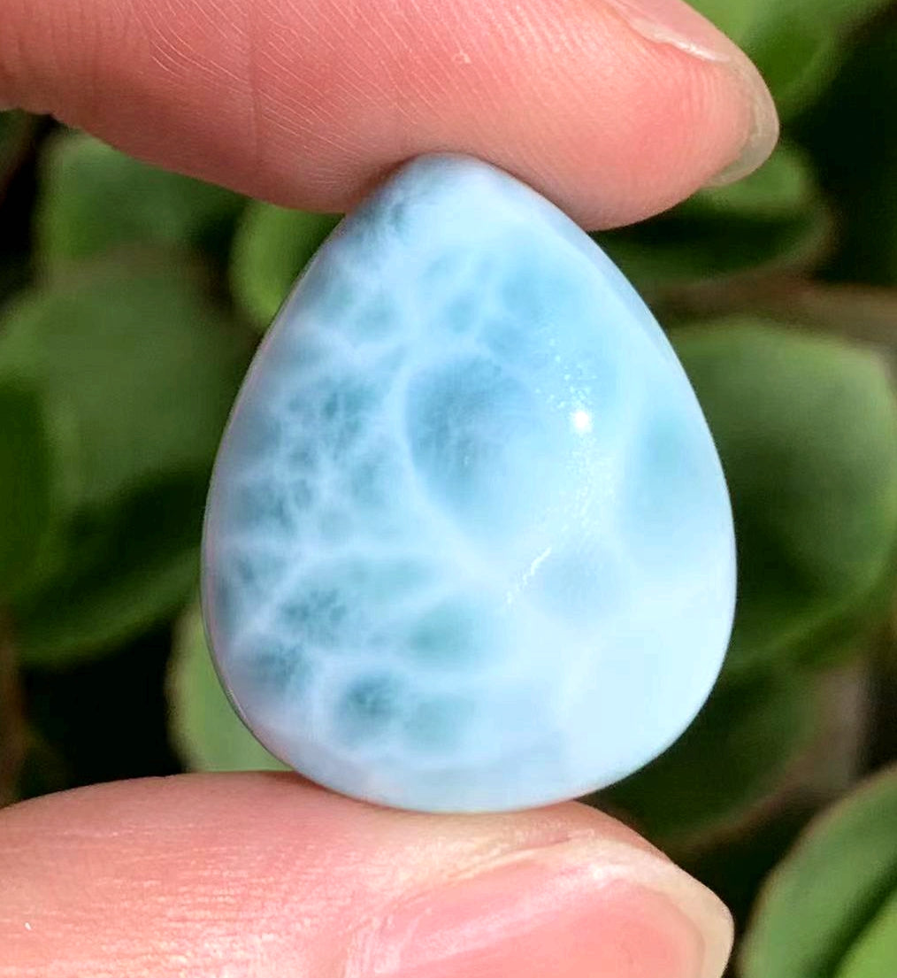 AA++ Natural Authentic Dominican Larimar Pendant,Larimar Necklace,Crystal Pendant,Gems Pendant ET059