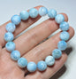 Larimar,AAA Natural Authentic Dominican Larimar Bracelect,Gems Bracelect,Crystal Bracelet,11.3mm Bracelect ET237