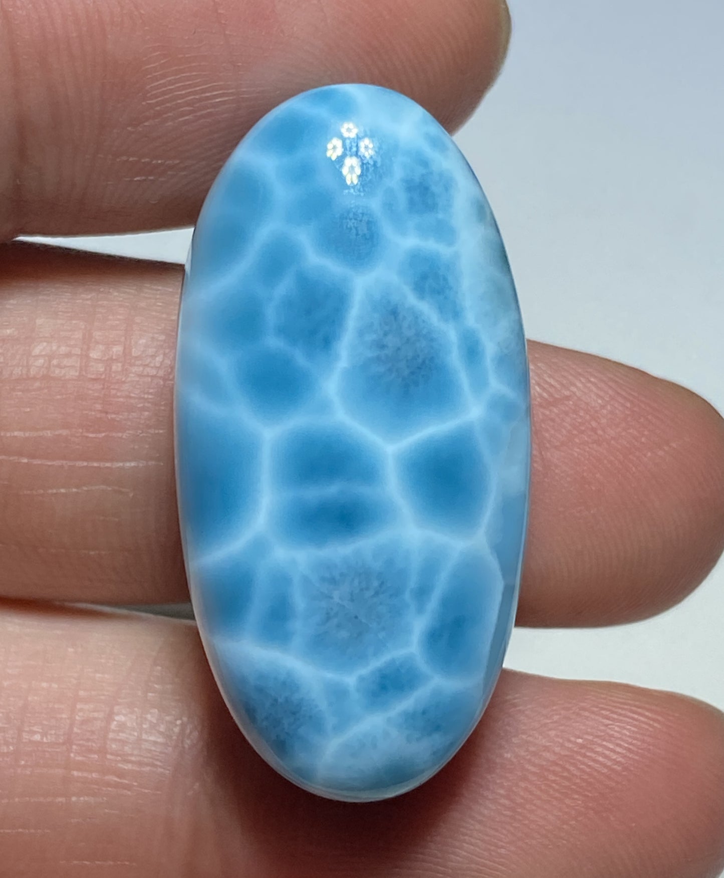 AAAA Natural Authentic Dominican Larimar Pendant,Larimar Necklace,Crystal Pendant,Gems Pendant ET198