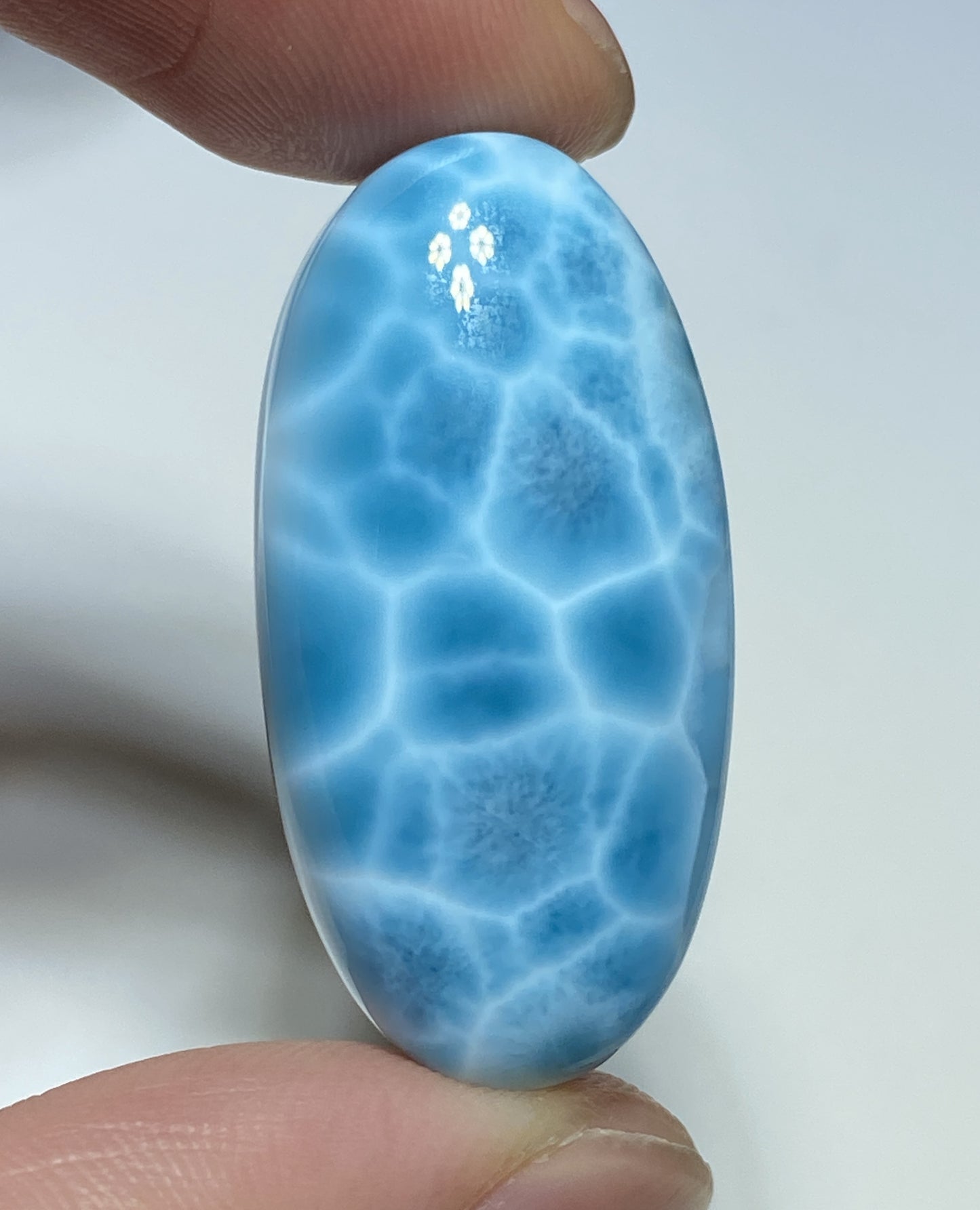 AAAA Natural Authentic Dominican Larimar Pendant,Larimar Necklace,Crystal Pendant,Gems Pendant ET198