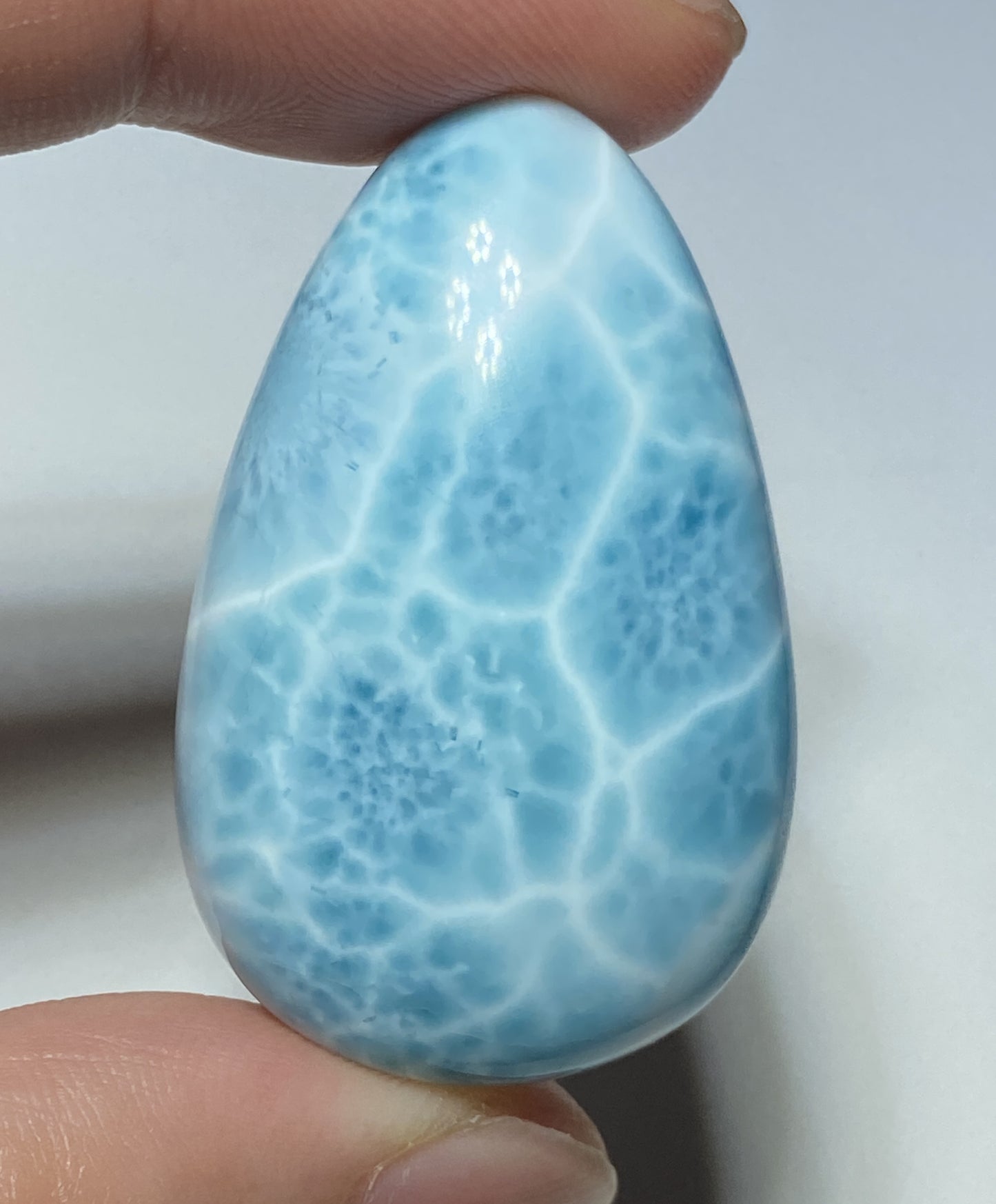 AAA+ Natural Authentic Dominican Larimar Pendant,Larimar Necklace,Crystal Pendant,Gems Pendant ET272