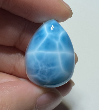 AAAA+ Natural Authentic Dominican Larimar Pendant,Gems Jewelry,Gems Pendant,Crystal Pendant,ET318