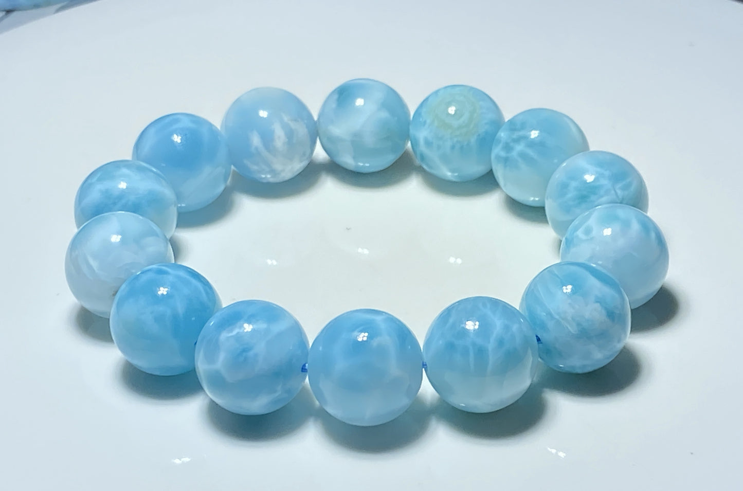 AAA Natural Authentic Dominican Larimar Bracelet,Larimar,Crystal Bracelet,Gems Bracelet ET308