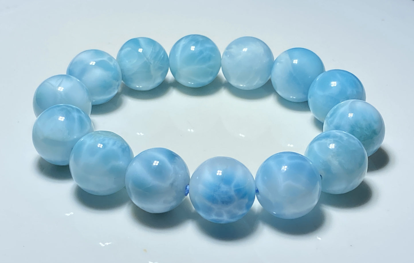 AAA Natural Authentic Dominican Larimar Bracelet,Larimar,Crystal Bracelet,Gems Bracelet ET308