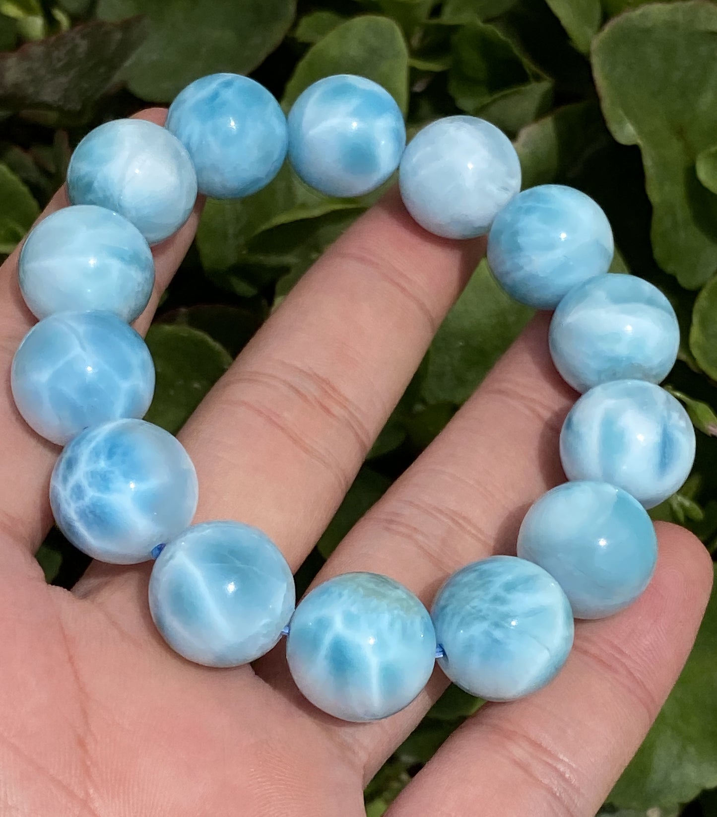 AAA Natural Authentic Dominican Larimar Bracelet,Larimar,Crystal Bracelet,Gems Bracelet ET308