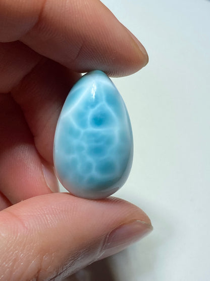 AAA++ Natural Authentic Dominican Larimar Pendant,Larimar Necklace,Crystal Pendant,Gems Pendant ET312