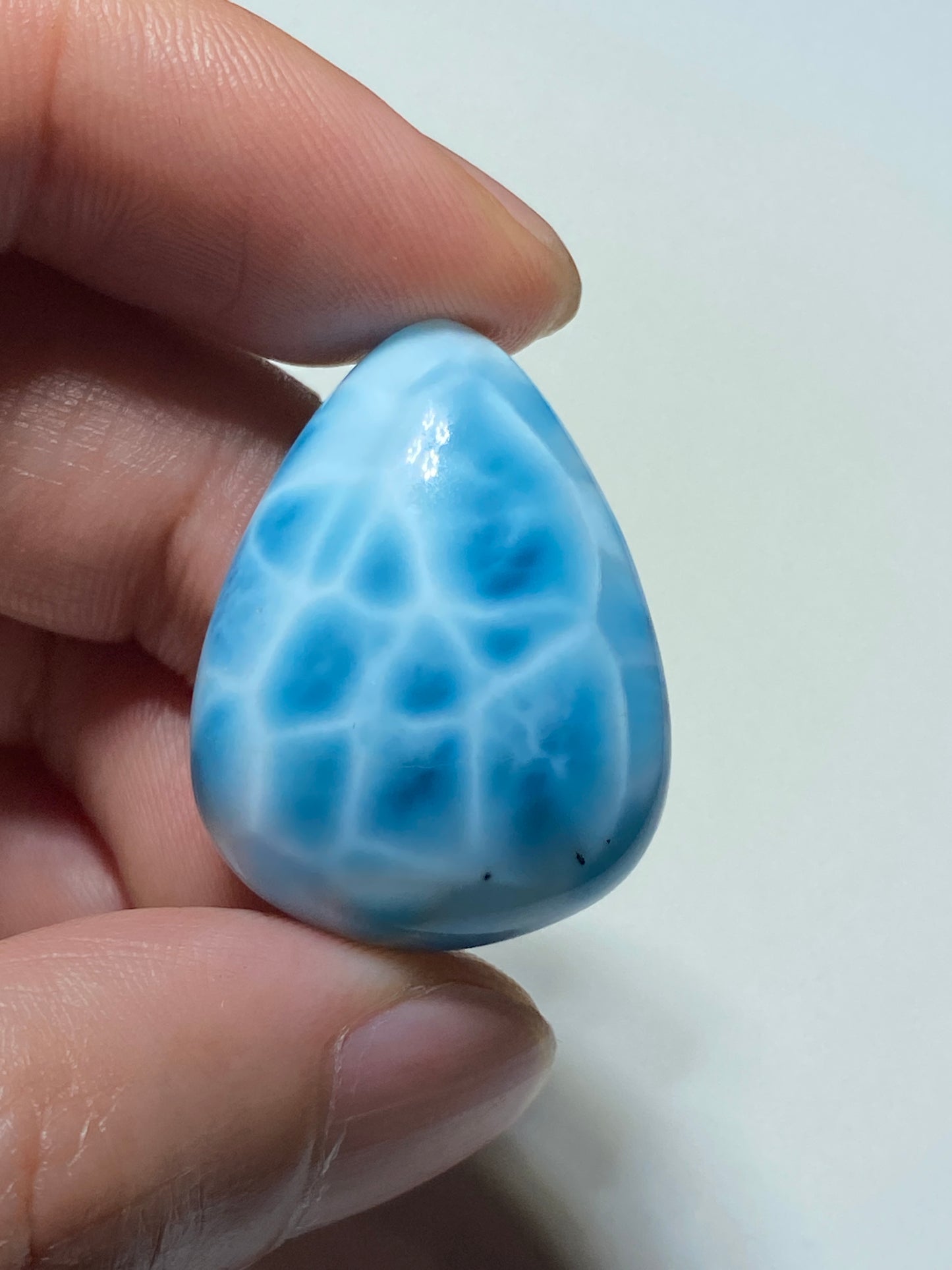 AAAA Natural Authentic Dominican Larimar Pendant,Gems Jewelry,Gems Pendant,Crystal Pendant,ET319