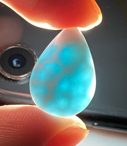 AAA+ Natural Authentic Dominican Larimar Pendant,Gems Jewelry,Gems Pendant,Crystal Pendant,ET323