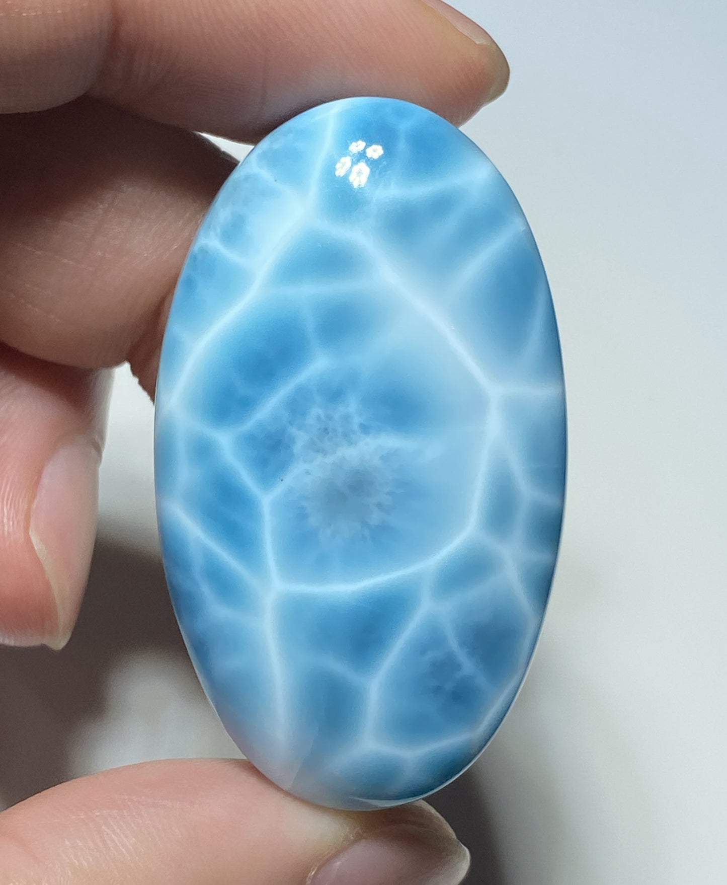 AAAAA+ Natural Authentic Dominican Larimar Pendant,Gems Jewelry,Gems Pendant,Crystal Pendant,ET357