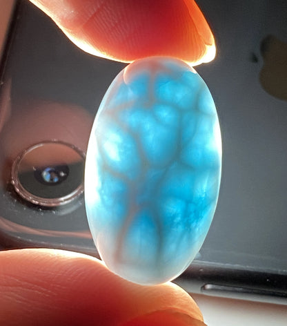 AAAA Natural Authentic Dominican Larimar Pendant,Gems Jewelry,Gems Pendant,Crystal Pendant,ET370