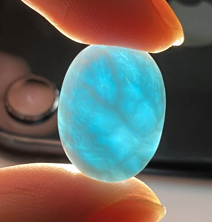 AAA+ Natural Authentic Dominican Larimar Pendant,Gems Jewelry,Gems Pendant,Crystal Pendant,ET439