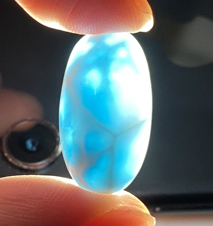 AAAA+ Natural Authentic Dominican Larimar Pendant,Gems Jewelry,Gems Pendant,Crystal Pendant,ET445