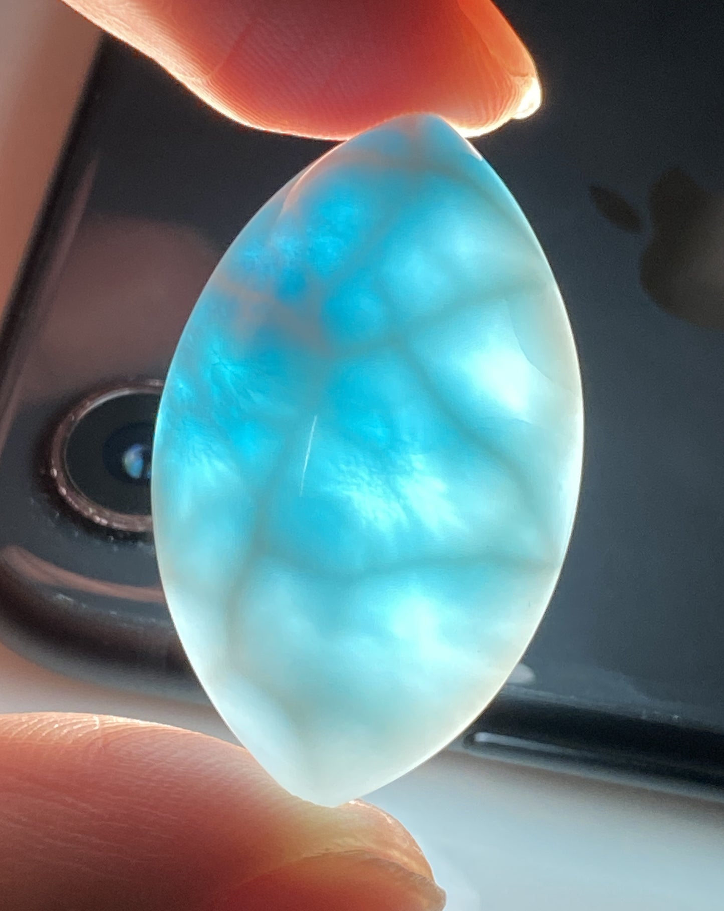 AAAA Natural Authentic Dominican Larimar Pendant,Gems Jewelry,Gems Pendant,Crystal Pendant,ET447