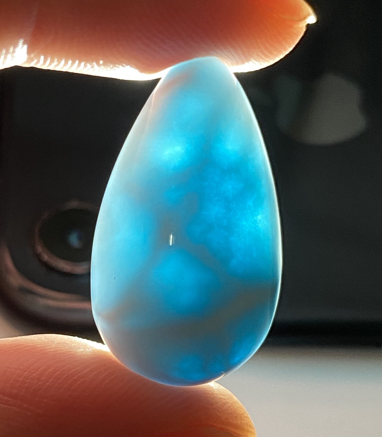 AAA Natural Authentic Dominican Larimar Pendant,Gems Jewelry,Gems Pendant,Crystal Pendant,ET458