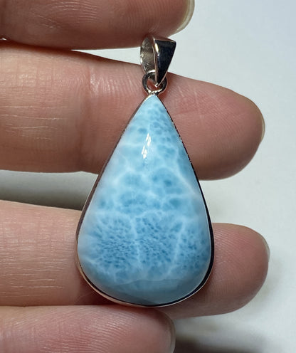 AAA Natural Authentic Dominican Larimar Pendant,Gems Jewelry,Gems Pendant,Crystal Pendant,ET453