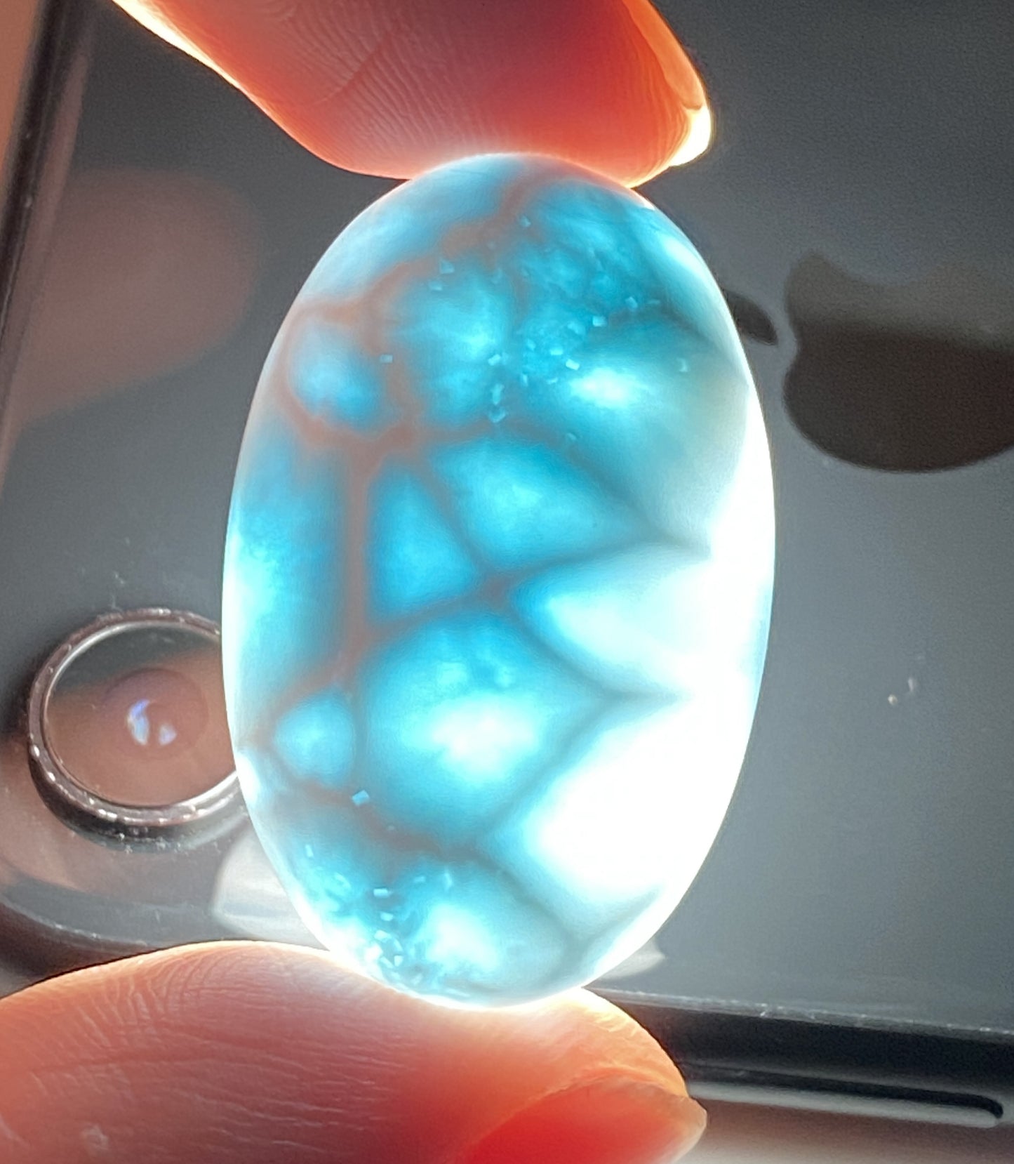 AAA Natural Authentic Dominican Larimar Pendant,Gems Jewelry,Gems Pendant,Crystal Pendant,ET462