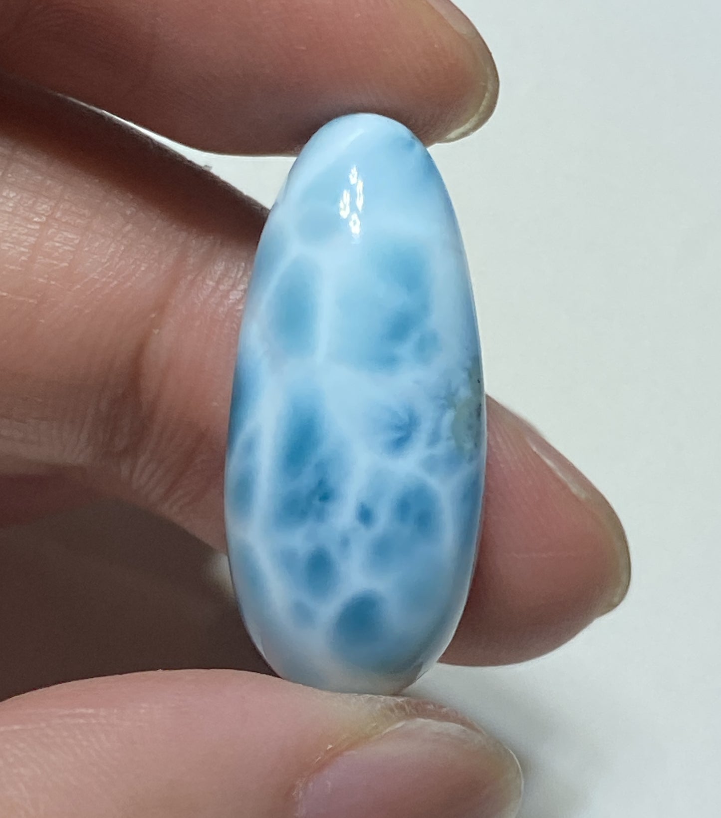 AAA Natural Authentic Dominican Larimar Pendant,Larimar Necklace,Crystal Pendant,Gems Pendant ET470