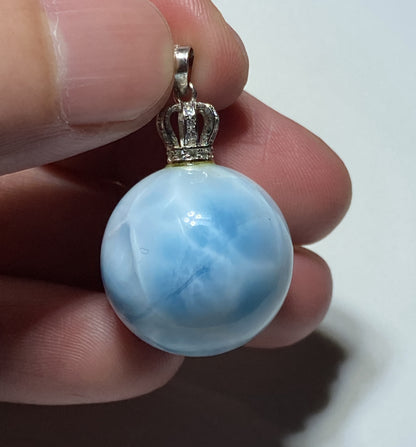 AAA Natural Authentic Dominican Larimar Pendant,Gems Jewelry,Gems Pendant,Crystal Pendant,ET488