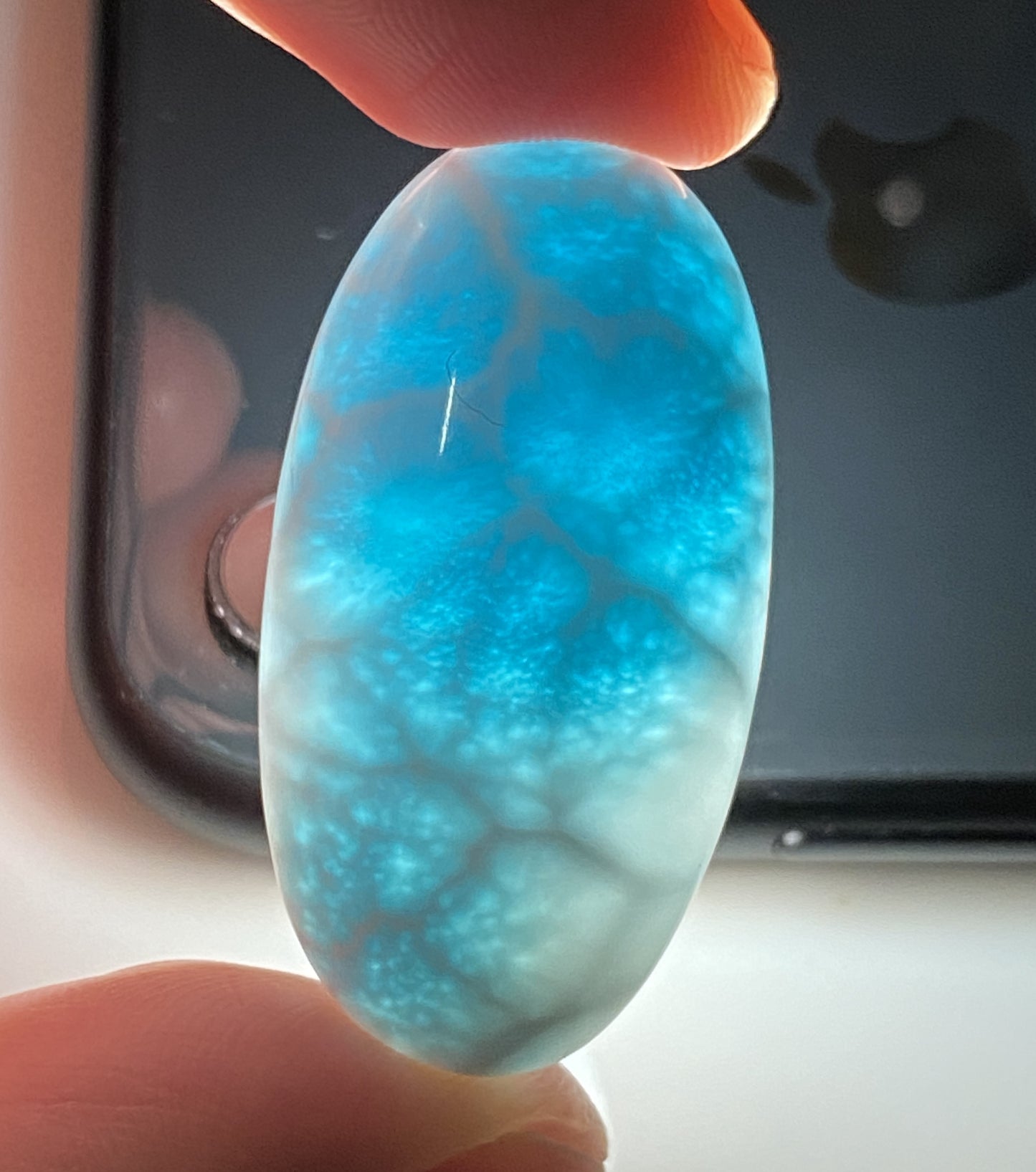 AAAA Natural Authentic Dominican Larimar Pendant,Gems Jewelry,Gems Pendant,Crystal Pendant,ET491