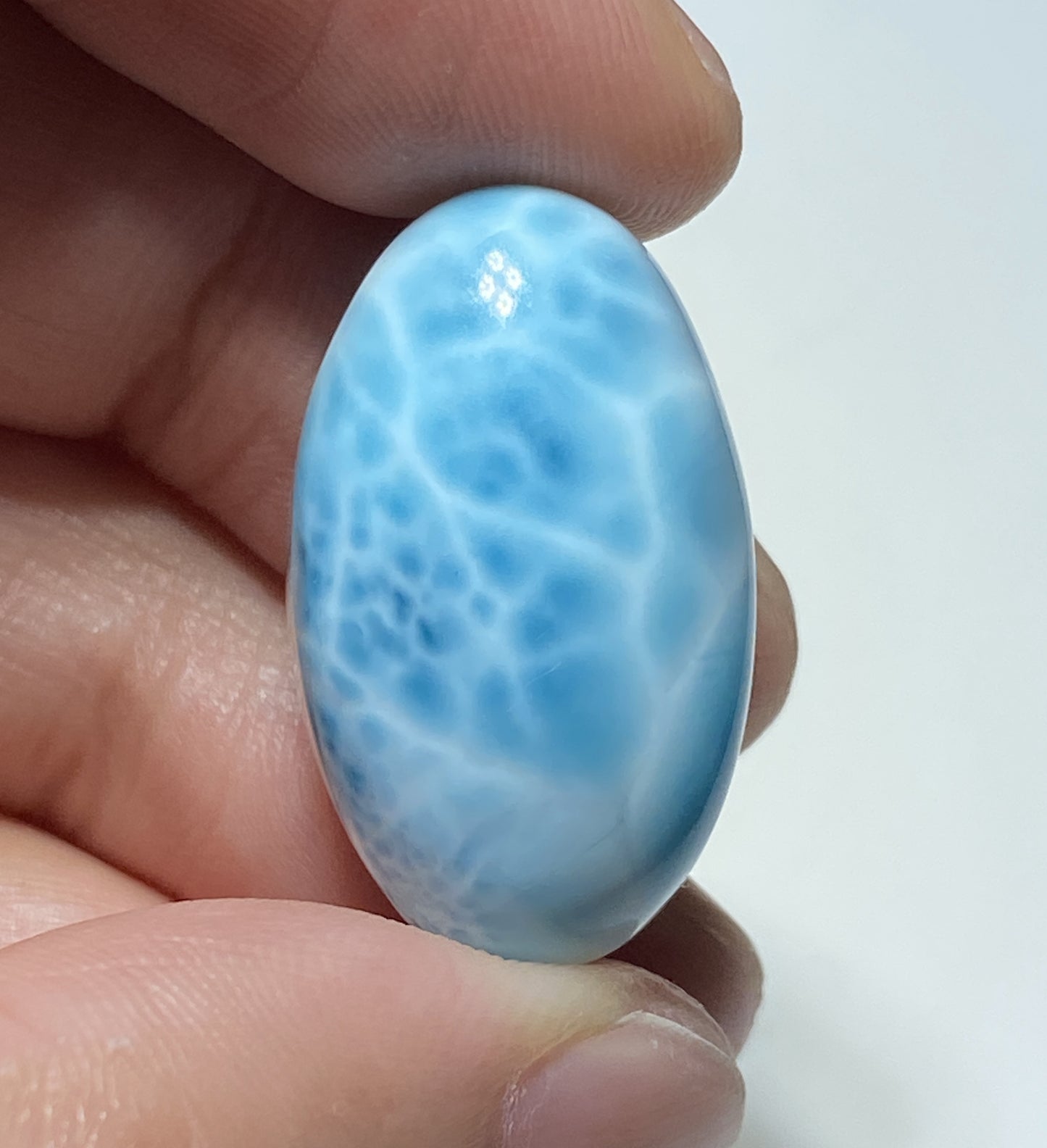 AAAA Natural Authentic Dominican Larimar Pendant,Gems Jewelry,Gems Pendant,Crystal Pendant,ET494