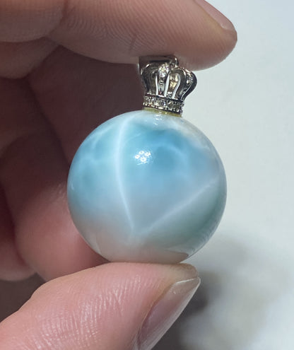 AAA+ Natural Authentic Dominican Larimar Pendant,Gems Jewelry,Gems Pendant,Crystal Pendant,ET499