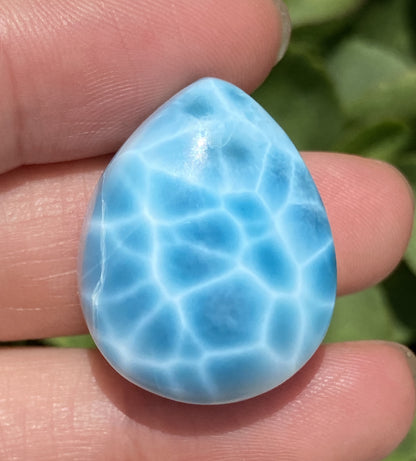 AAAA+ Natural Authentic Dominican Larimar Pendant,Gems Jewelry,Gems Pendant,Crystal Pendant,ET154