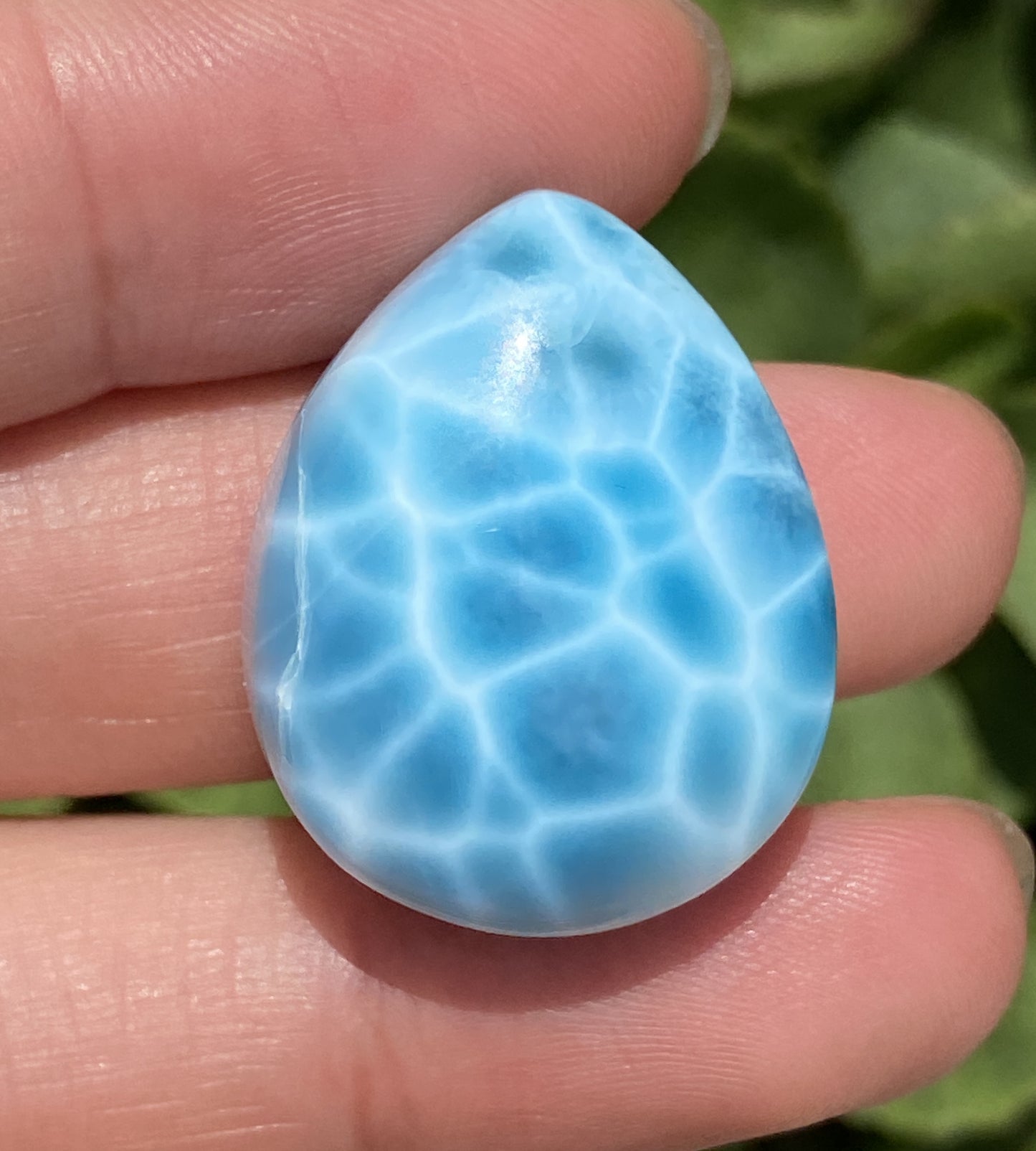 AAAA+ Natural Authentic Dominican Larimar Pendant,Gems Jewelry,Gems Pendant,Crystal Pendant,ET154