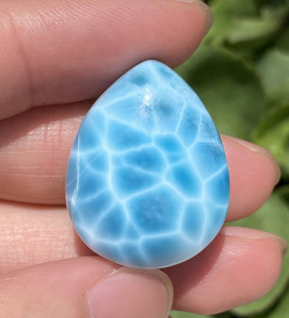 AAAA+ Natural Authentic Dominican Larimar Pendant,Gems Jewelry,Gems Pendant,Crystal Pendant,ET154