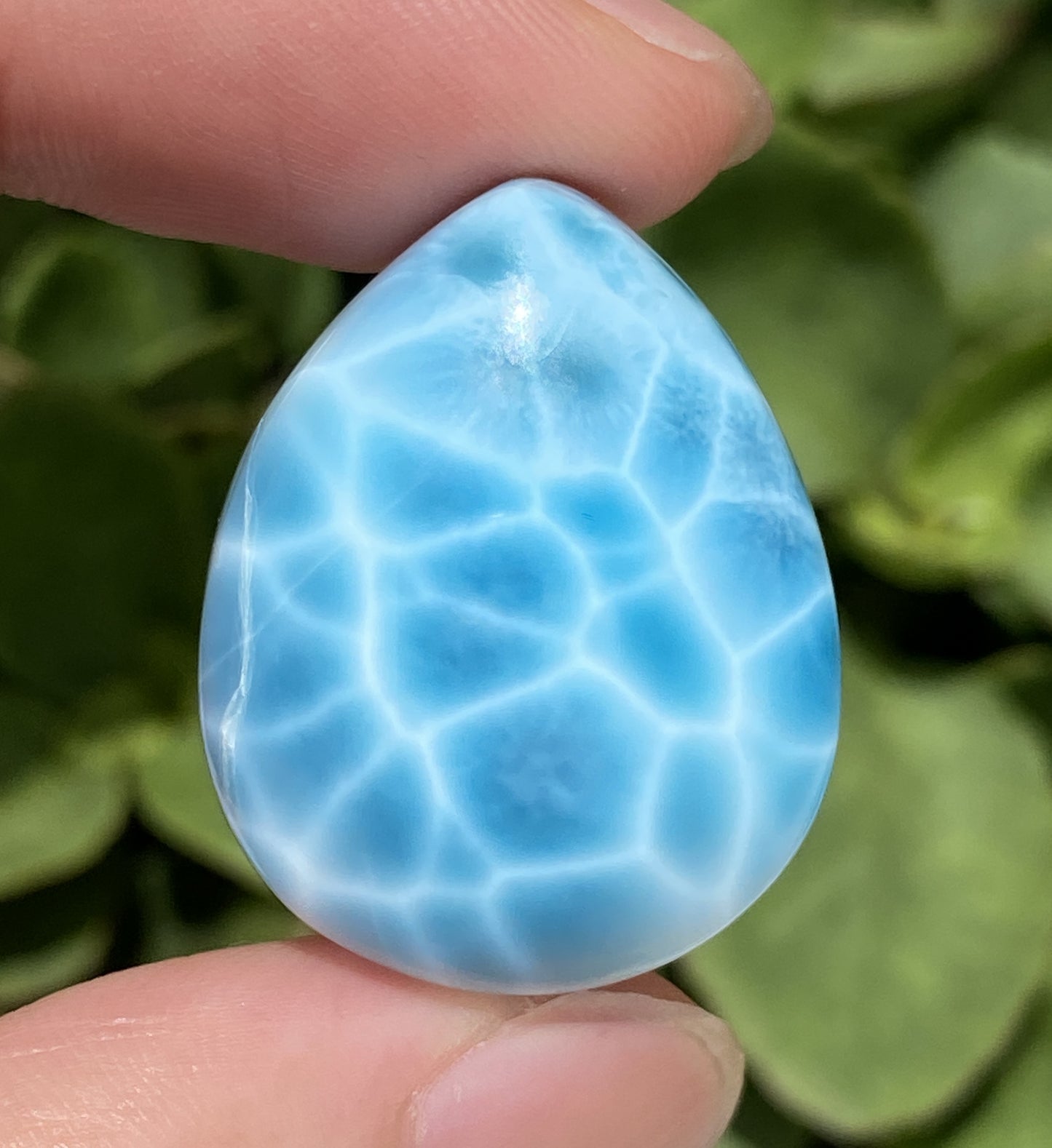 AAAA+ Natural Authentic Dominican Larimar Pendant,Gems Jewelry,Gems Pendant,Crystal Pendant,ET154