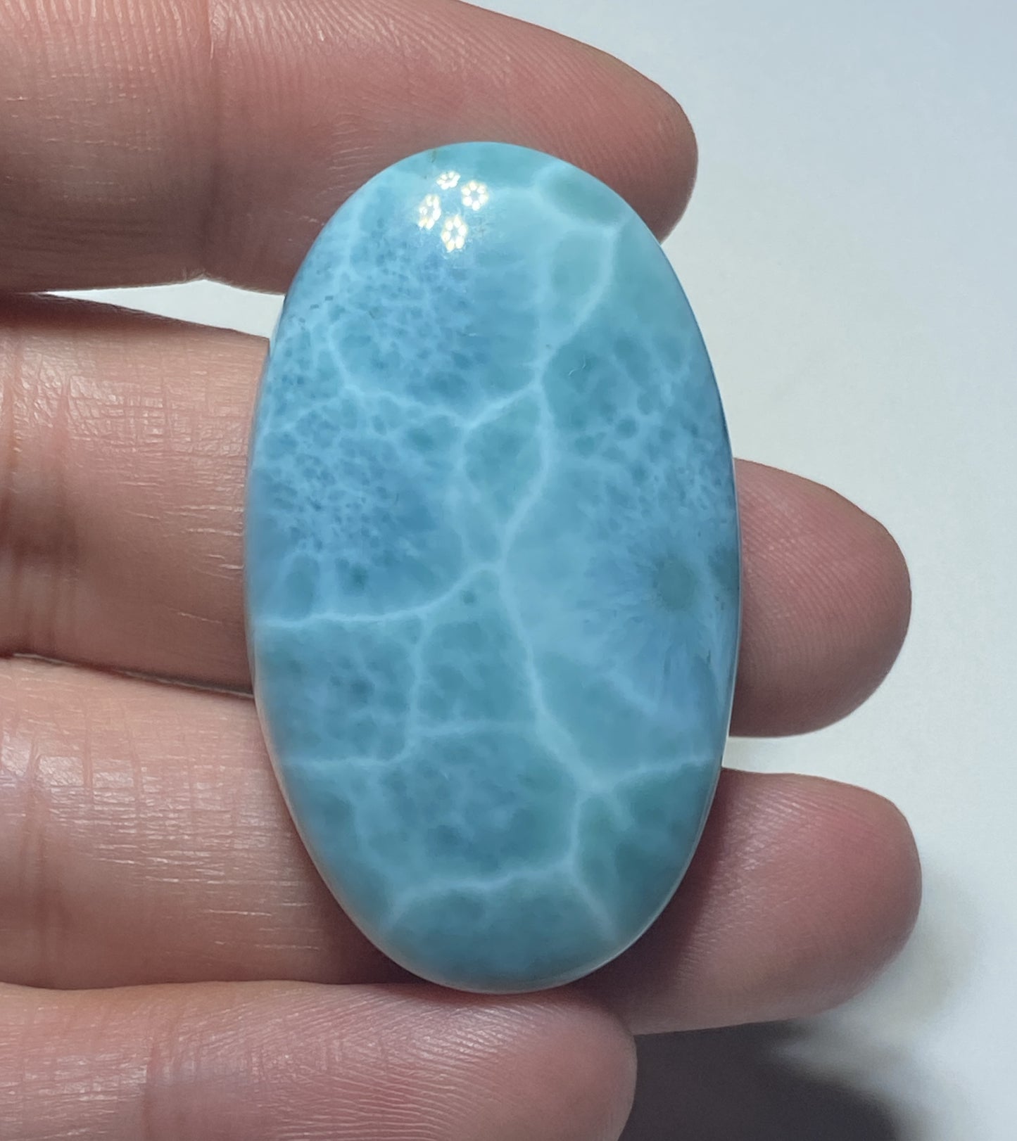 AAA Natural Authentic Dominican Larimar Pendant,Gems Jewelry,Gems Pendant,Crystal Pendant,ET183