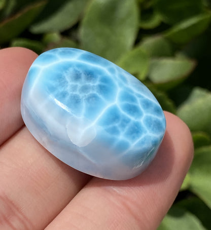 AAAA+ Natural Authentic Dominican Larimar Pendant,Gems Jewelry,Gems Pendant,Crystal Pendant,ET184