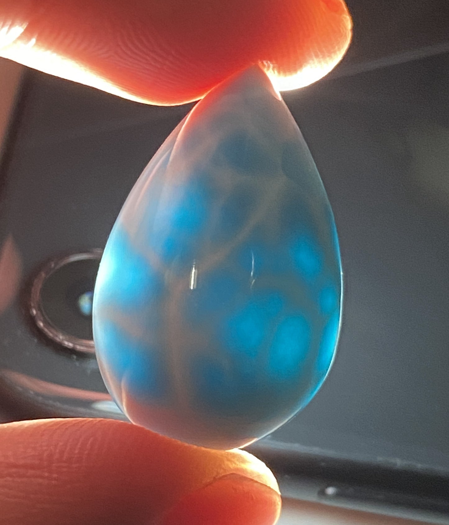 AAAA+ Natural Authentic Dominican Larimar Pendant,Gems Jewelry,Gems Pendant,Crystal Pendant,ET153