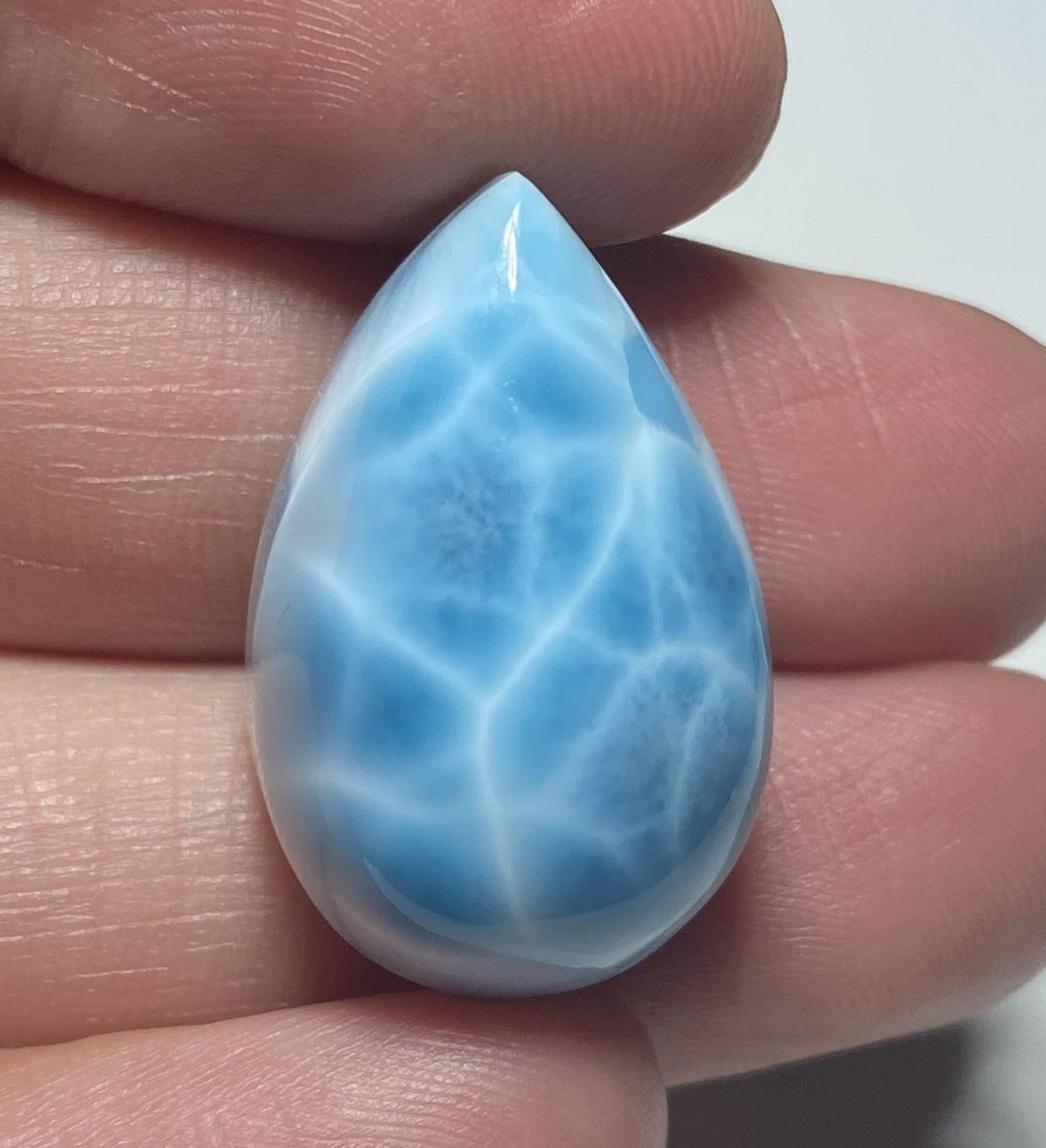 AAAA+ Natural Authentic Dominican Larimar Pendant,Gems Jewelry,Gems Pendant,Crystal Pendant,ET153