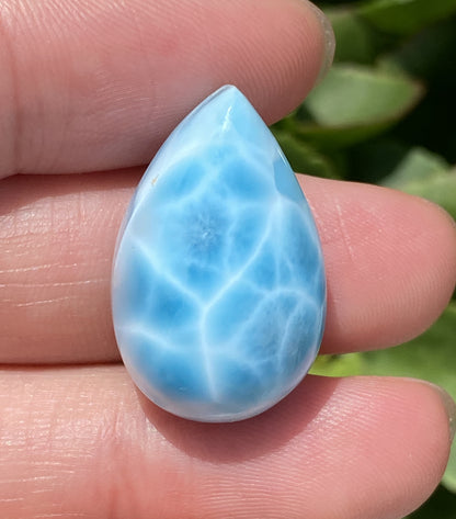 AAAA+ Natural Authentic Dominican Larimar Pendant,Gems Jewelry,Gems Pendant,Crystal Pendant,ET153