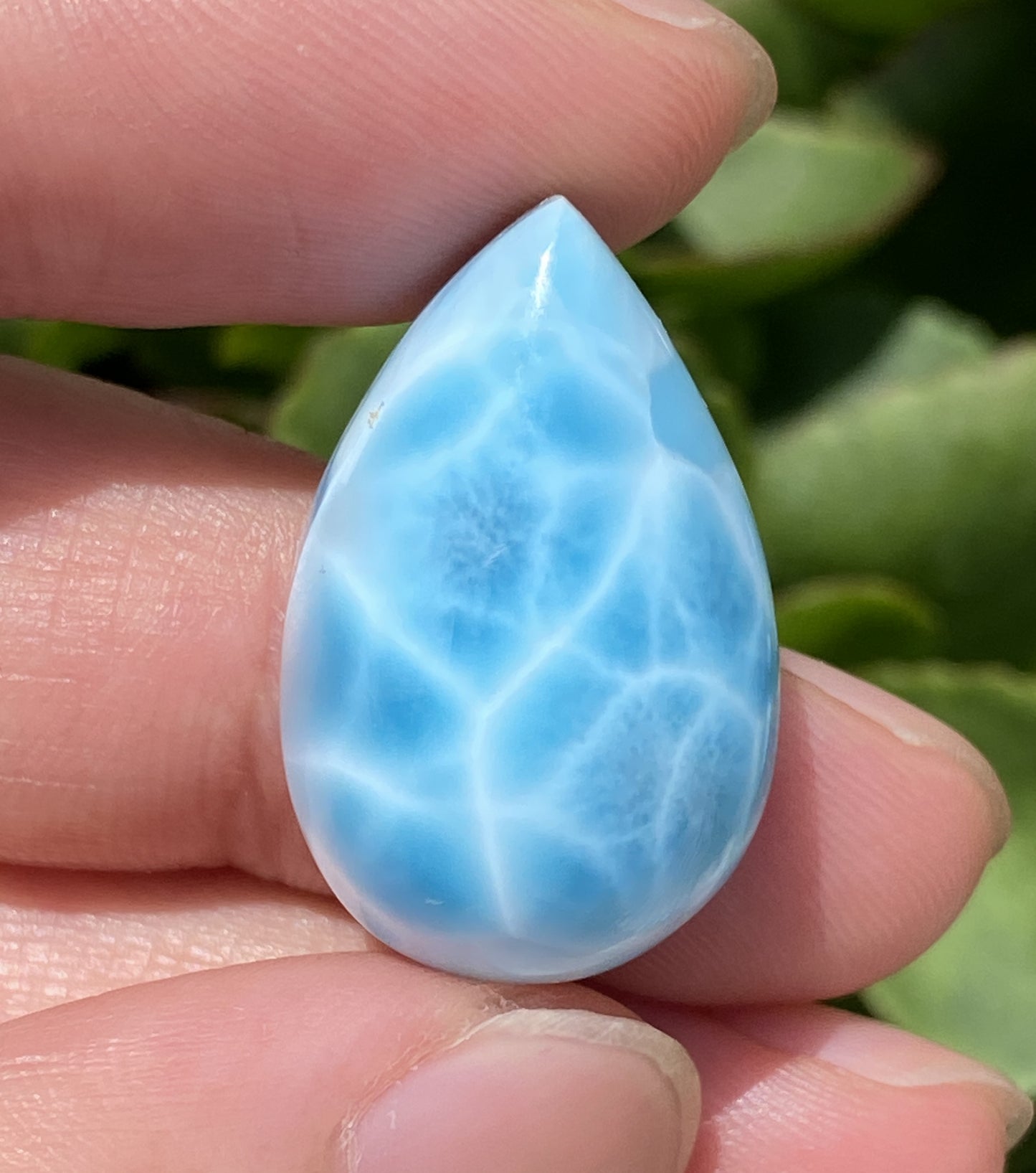 AAAA+ Natural Authentic Dominican Larimar Pendant,Gems Jewelry,Gems Pendant,Crystal Pendant,ET153