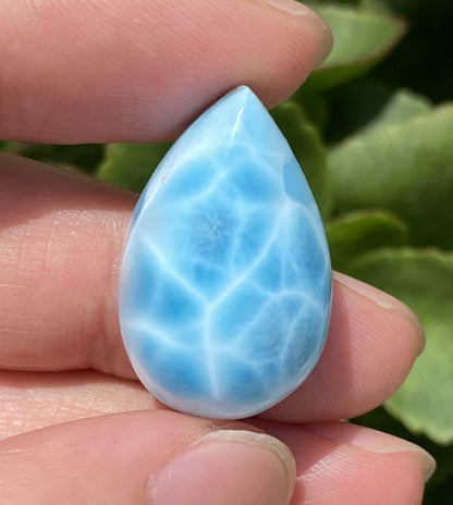 AAAA+ Natural Authentic Dominican Larimar Pendant,Gems Jewelry,Gems Pendant,Crystal Pendant,ET153