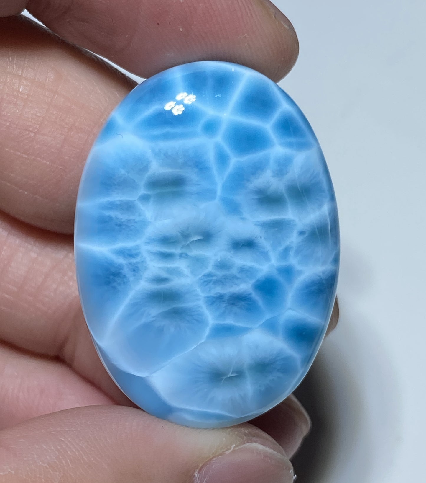 AAA+ Natural Authentic Dominican Larimar Pendant,Gems Jewelry,Gems Pendant,Crystal Pendant,ET552