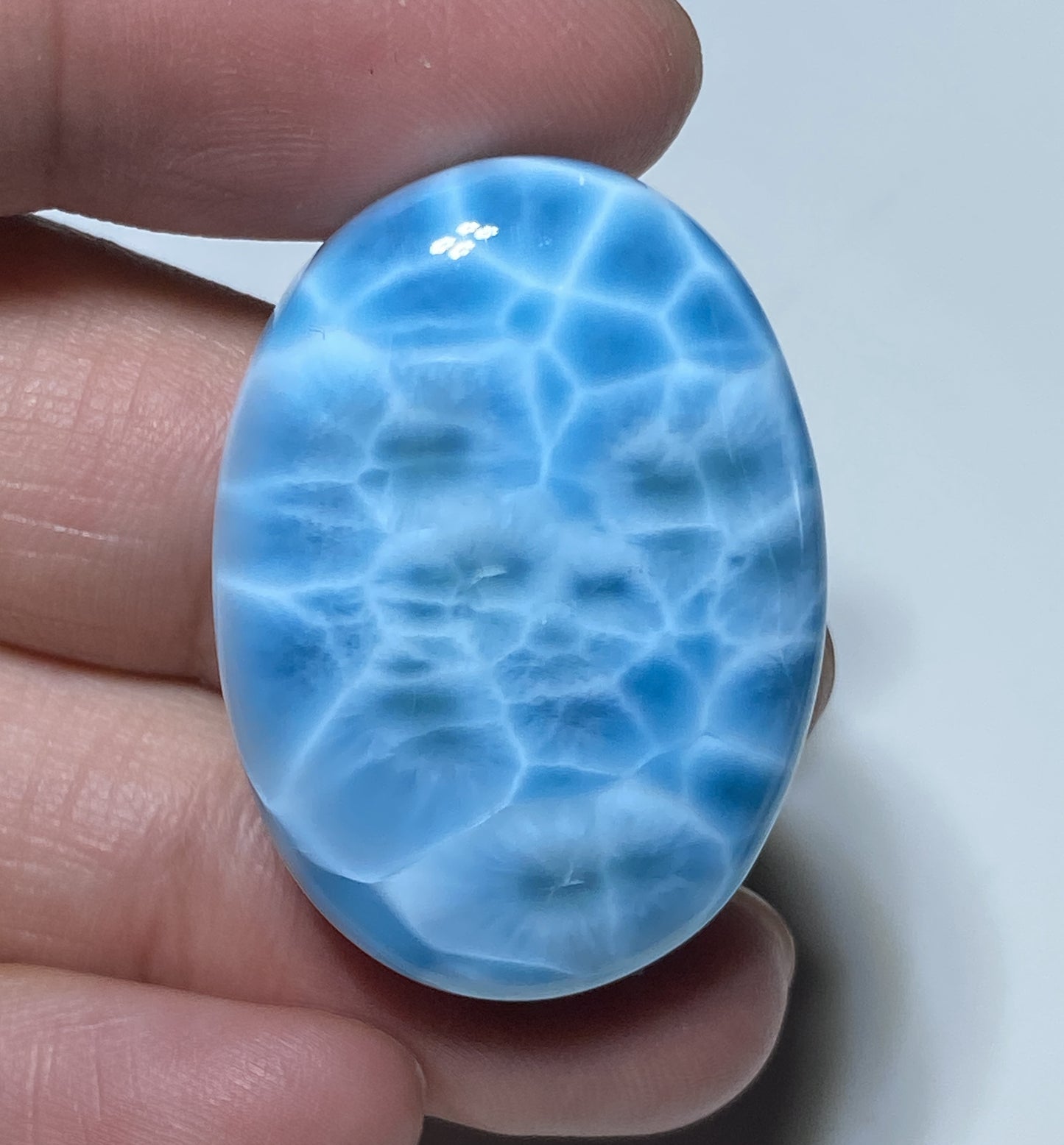 AAA+ Natural Authentic Dominican Larimar Pendant,Gems Jewelry,Gems Pendant,Crystal Pendant,ET552