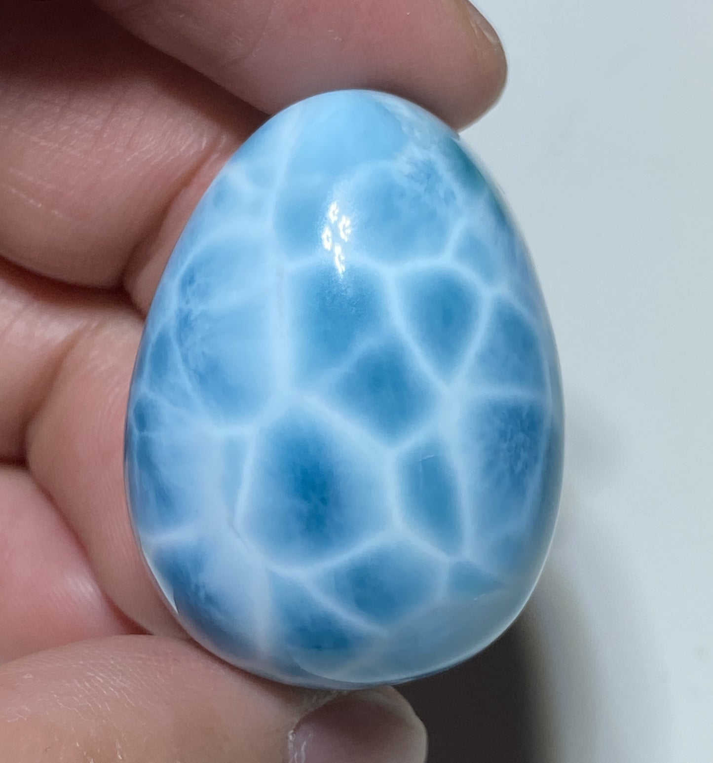 AAAA Natural Authentic Dominican Larimar Pendant,Gems Jewelry,Gems Pendant,Crystal Pendant,ET566