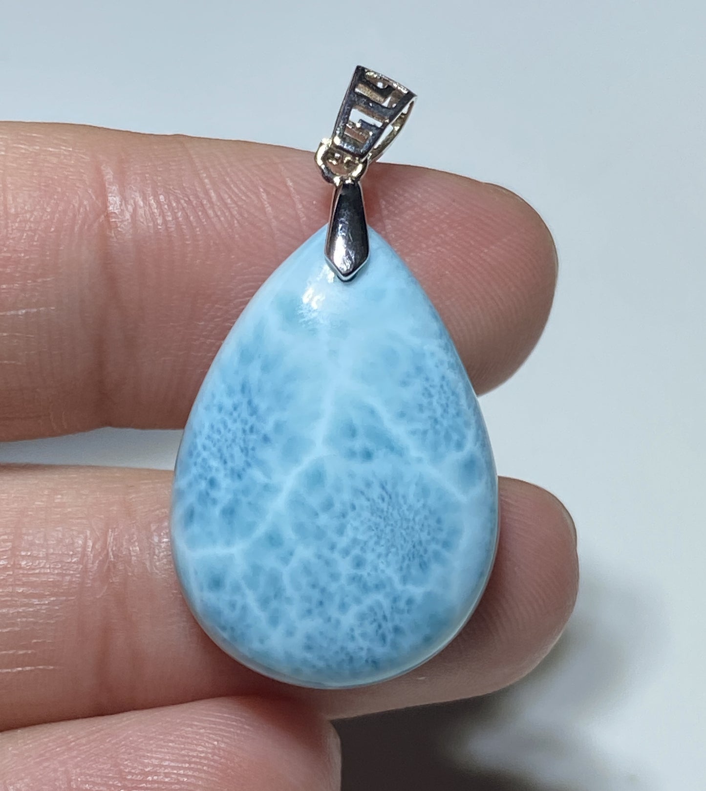 AAA Natural Authentic Dominican Larimar Pendant,Gems Jewelry,Gems Pendant,Crystal Pendant,ET601