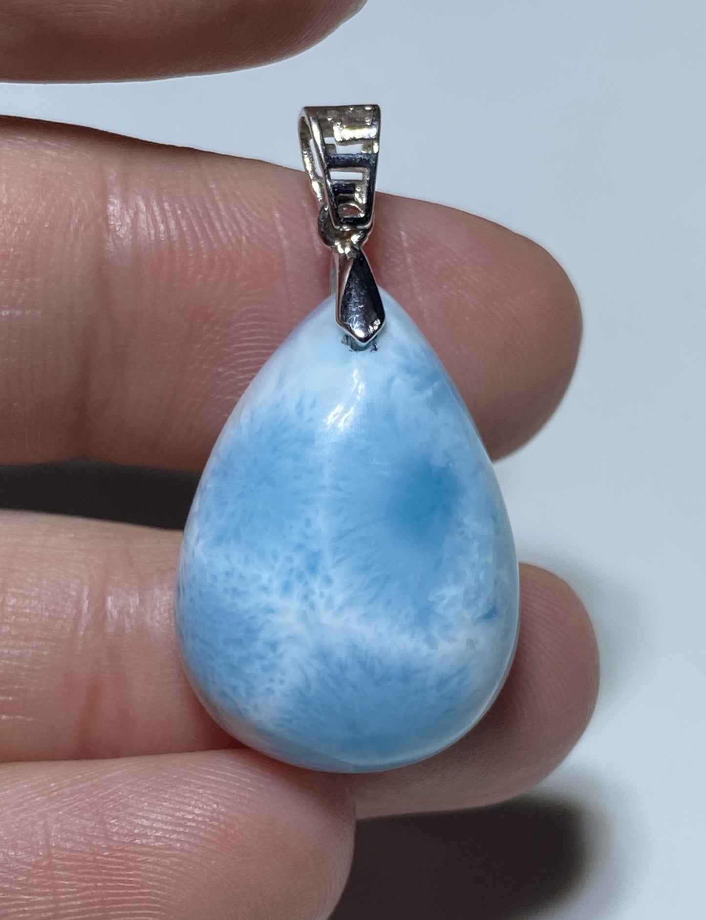 AAA Natural Authentic Dominican Larimar Pendant,Gems Jewelry,Gems Pendant,Crystal Pendant,ET602