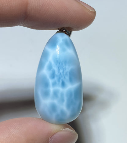 AAA Natural Authentic Dominican Larimar Pendant,Gems Jewelry,Gems Pendant,Crystal Pendant,ET606