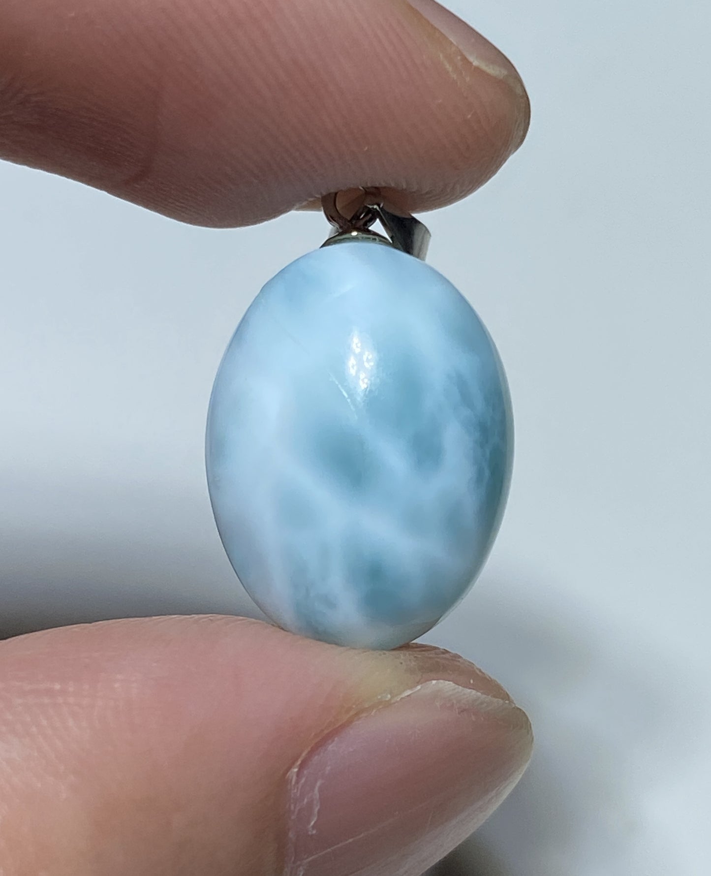 AAA Natural Authentic Dominican Larimar Pendant,Gems Jewelry,Gems Pendant,Crystal Pendant,ET609