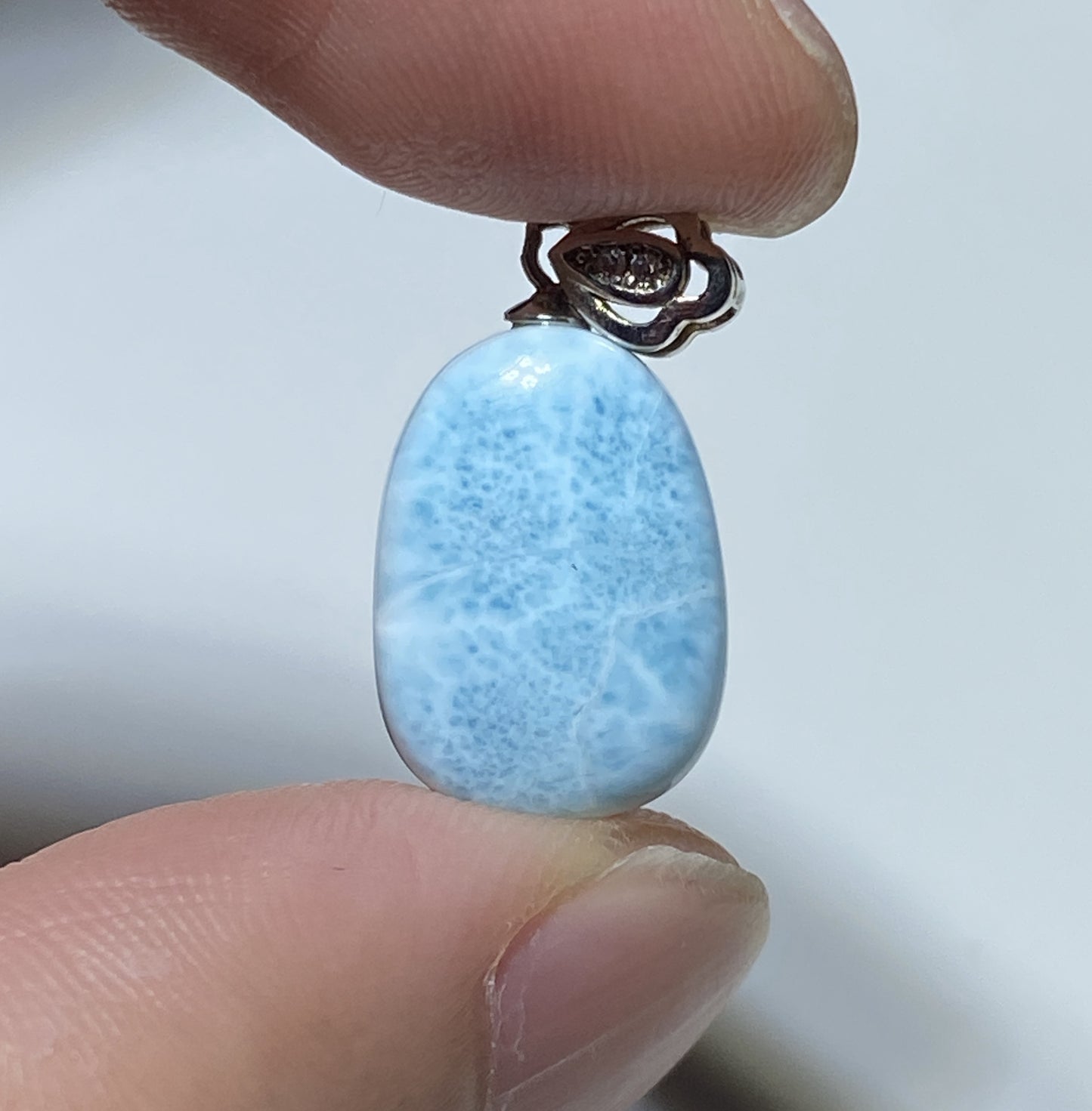 AAA Natural Authentic Dominican Larimar Pendant,Gems Jewelry,Gems Pendant,Crystal Pendant,ET619