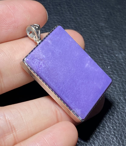 AAAA Natural Russian Charoite Pendant,Pendant Necklace,S925 Natrual Gems Pendant,Handmade Gift ET622