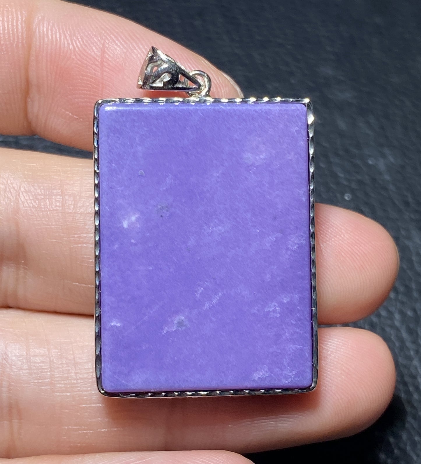 AAAA Natural Russian Charoite Pendant,Pendant Necklace,S925 Natrual Gems Pendant,Handmade Gift ET622